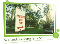 Secured Parking Space